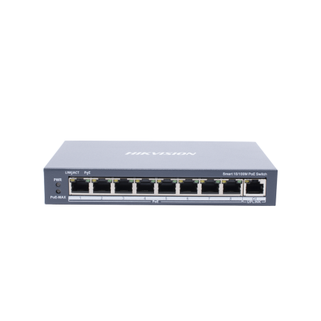 Switch monitoreable Poe+, 8 puertos 10, 100 Mbps Poe+, 1 puerto 10, 100, 1000 Mbps de uplink, PoE hasta 250 metros, conexión rem