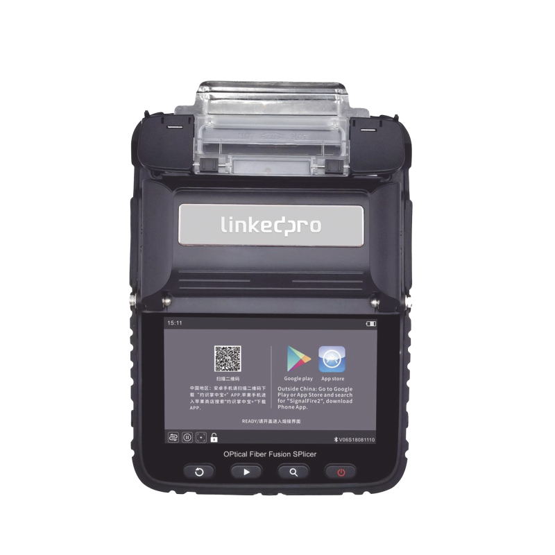 Fusionadora de Fibra Óptica MultiModo y MonoModo, 6 motores, Alineación por Núcleo, Capacitación básica virtual gratuita