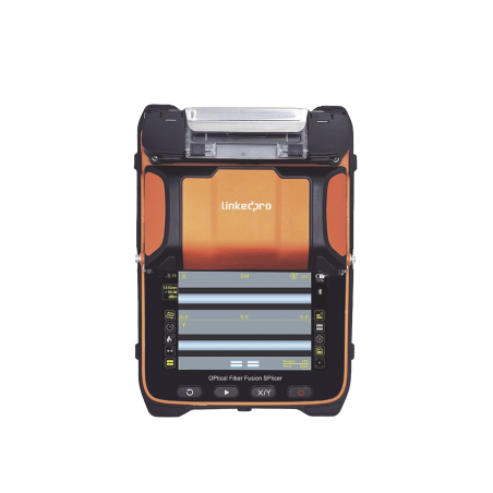 Fusionadora de Fibra Óptica MultiModo y MonoModo, 6 motores, Alineación por Núcleo, OPM + VFL, Capacitación básica virtual gratu