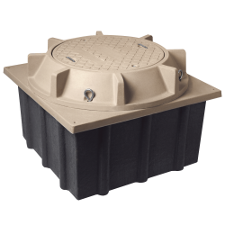 Registro Mini Manhole con tapa de concreto polimérico 4 ft x 4 ft x 2 