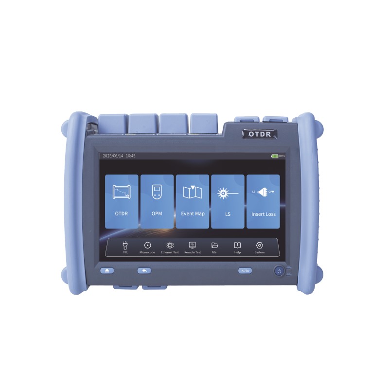 OTDR PRO de Alto Rendimiento para Enlaces de Fibra Óptica Monomodo y Multimodo, Longitudes de onda: 850nm, 1300nm, 1310nm y 1550
