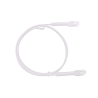 Mini Patch Cord Cat6 Ultra Slim 18 cm Blanco – Ahorra Espacio sin Organizadores, con Bota Flexible