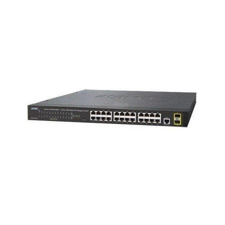 Switch Administrable de 24 puertos 10/100/1000T + 2 puertos SFP 100/1000X