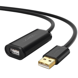 Cable de Extensión Activo USB 2.0, 30 Metros, Macho-Hembra, Booster in