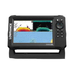 Eagle-7 ecosonda en pantalla horizontal IPS de 7 pulgadas, incluye transductor skimmer 50/200 kHz