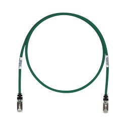 Patch Cord Cat6A, Blindado S/FTP, CM/LS0H, 17ft, Color Verde