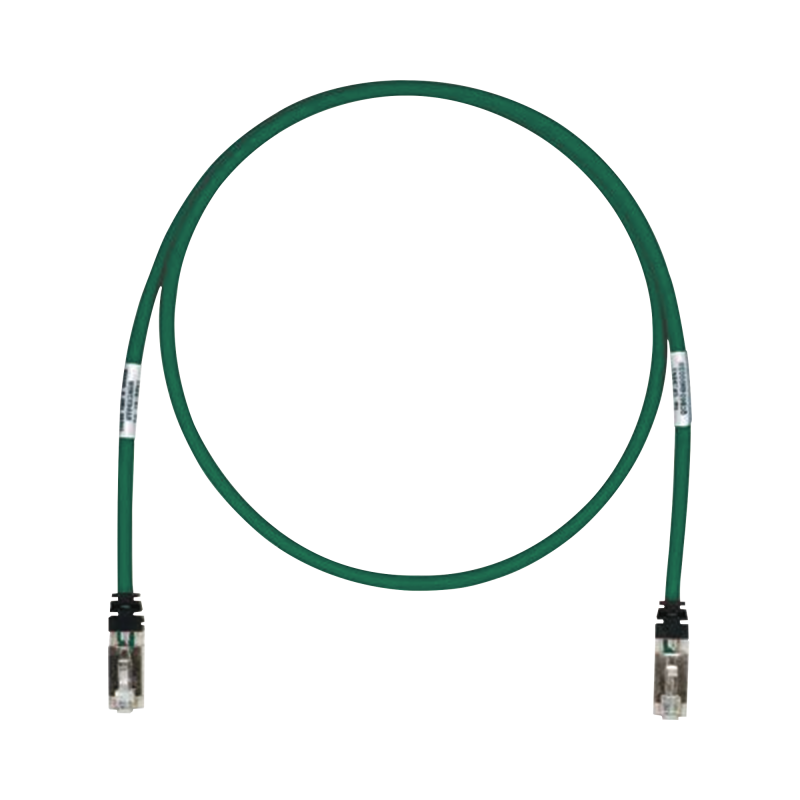 Patch Cord Cat6A, Blindado S/FTP, CM/LS0H, 17ft, Color Verde