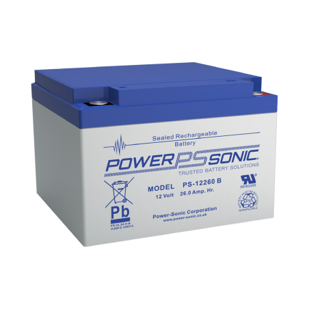Batería 12V, 26AH, Para Respaldo, Tecnologías AGM/VRLA, 5 Años Vida Út
