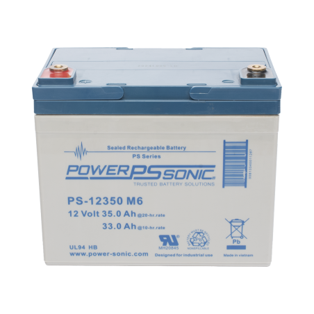 Batería 12V, 35AH, Para Respaldo, Tecnologías AGM/VRLA, 5 Años Vida Útil, Terminales M6, Reconocida UL
