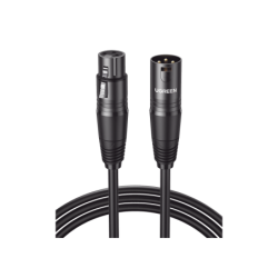 Cable para Micrófono XLR Tipo Canon Macho a Hembra, 10 Metros, Plug &