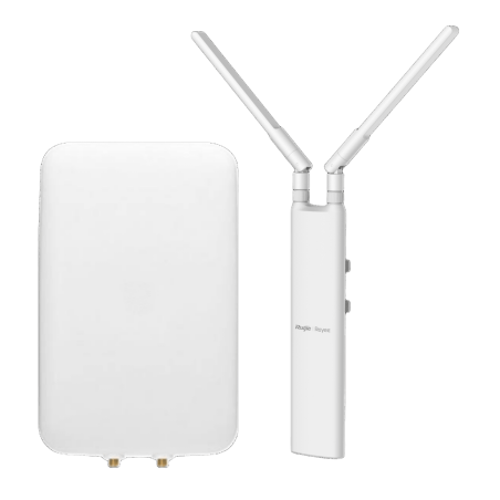 Punto de Acceso Mesh Wi-Fi 5 802.11ac Sectorial 90° IP65, Compacto con Antena Externa