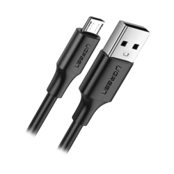 Cable USB-A a Micro USB, 1 Metro, Tecnología de Carga Rápida Qualcomm,