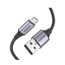 Cable USB-A a Micro USB, 1 Metro, Carga Rápida, QC 3.0, 2.0, FPC, AFC,