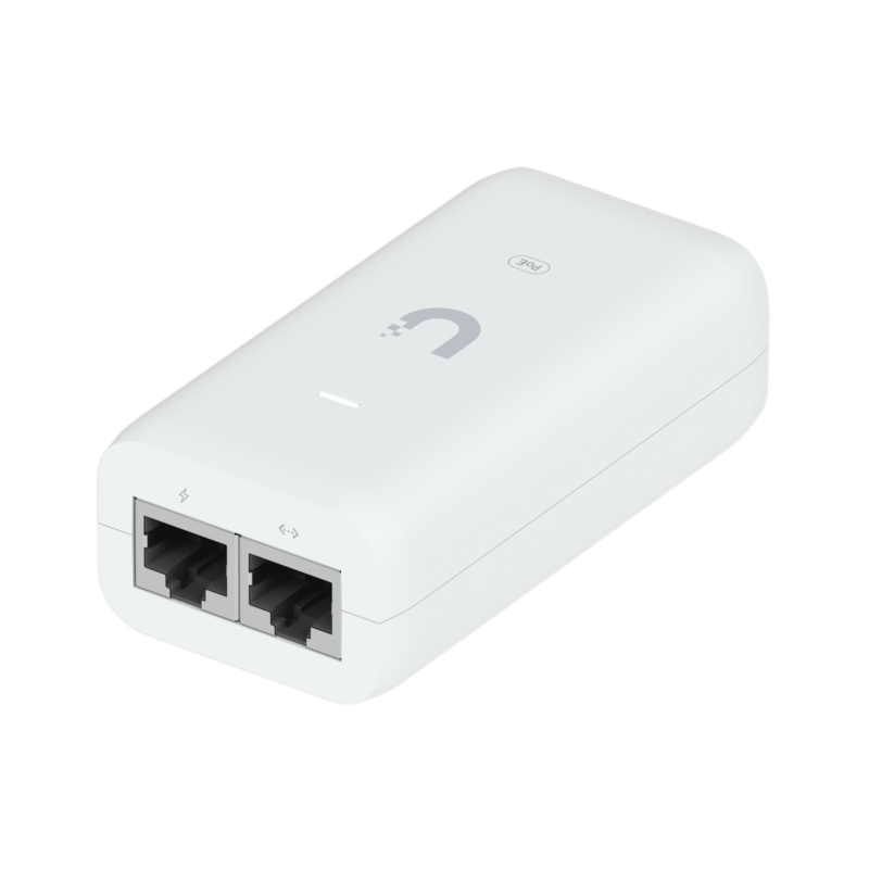 Adaptador PoE+, U-PoE+, 48V DC @ 0.65A, hasta 30W, Gigabit LAN, Protecciones de Sobretensión