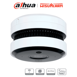 Cámara IP 5MP con IA para Detección de Incendio, Detector Fotoeléctric