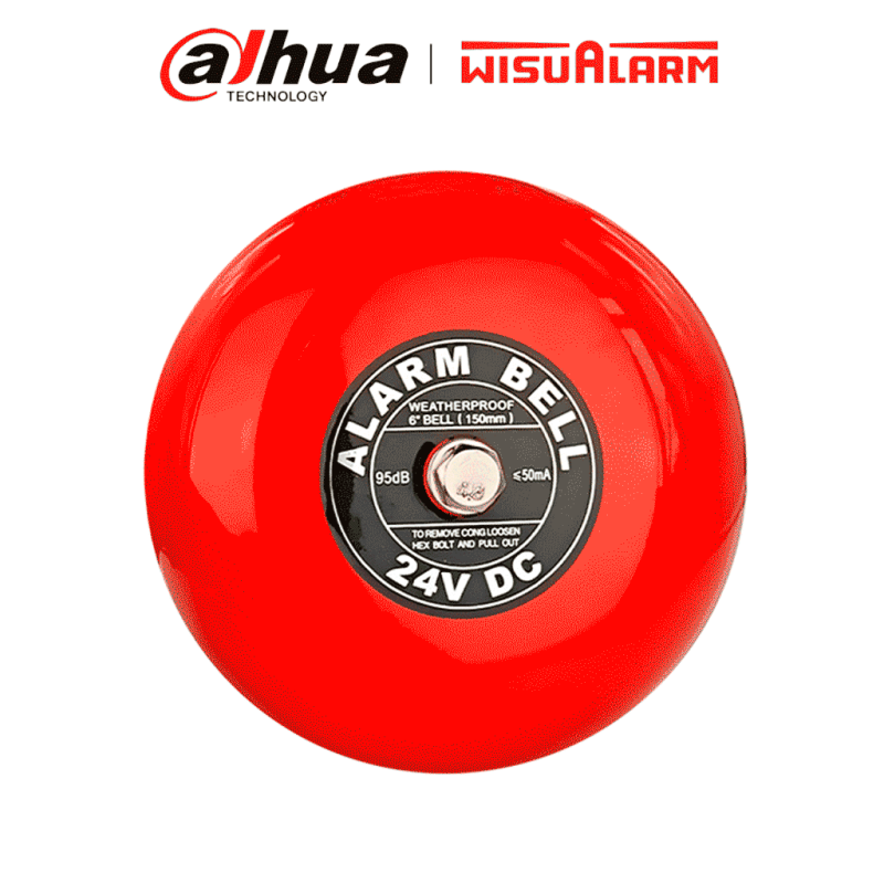 Campana de Alarma de incendio ofrece una instalación fácil, fabricada en aluminio resistente, emitiendo un sonido potente y clar