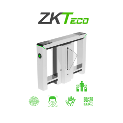 ZKTeco marsf1200 - barrera peatonal tipo flap bidireccional, acero ino