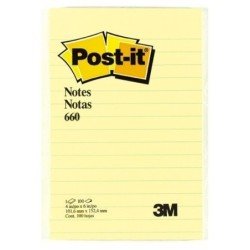 Notas Post-it amarillo con 100 hojas