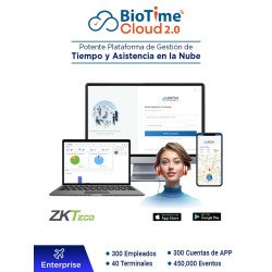 Licencia de Asistencia en la Nube para 300 Empleados, 40 Terminales, 4