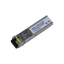 Módulo fibra óptica SFP monomodo, trasmisión bidireccional, conector LC, hasta 20km/tx 1550nm, rx 1310nm