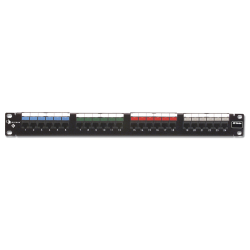Patch Panel UTP HD6 Categoría 6, de 24 puertos, Plano, 1UR