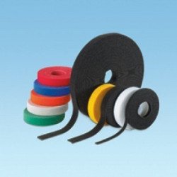 Rollo de velcro, 15 Pies (4.5m) - Negro