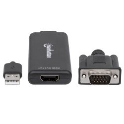 Convertidor Manhattan de VGA y USB a HDMI