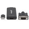 Convertidor Manhattan de VGA y USB a HDMI