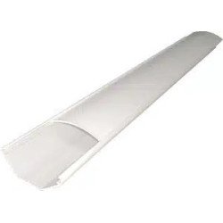 Kit de Canaleta 90° Sin División Ideal Para Organizar y Ocultar cables en esquinas o en instalaciones con ángulos de 90°., Con C