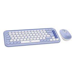 Teclado/mouse Logitech pop icon inalámbrico bluetooth easy-switch lila