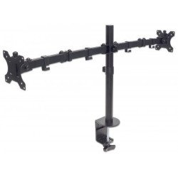 Soporte universal Manhattan para 2 monitores 13 a 32 de hasta 8 kg negro