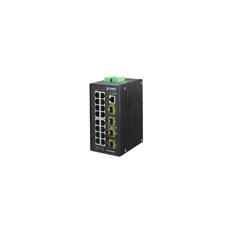 Switch Administrable Industrial 16 puertos Gigabit Ethernet + 4 SFP Switch Administrable Industrial 16 puertos Gigabit Ethernet + 4 SFP