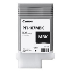Tanque de tinta Canon negro mate PFI-107 MBK 130 ml pigmentada compatible con 680/685/780/785