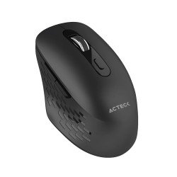 Mouse Acteck optimize Flow mi480, inalámbrico, 1600 dpi, 5 botones scroll, alcance 10 m, dongle BT 2.4 MHz, negro