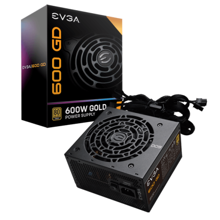 Fuente de Poder EVGA GD 600W 80 Plus Gold ATX 12V 24 pin Fan 120mm Negro