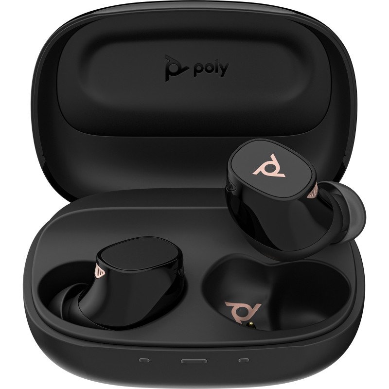 Chícharos POLY Voyager Free 20 Black Earbuds +Basic Charge Case