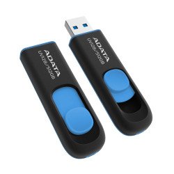 USB tipo A ADATA UV128, 512 GB, 3.2 Gen 1 (3.1 Gen 1), 100 MB/s, Deslizar, Negro, Azul
