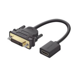 Convertidor DVI macho a HDMI hembra, Bidireccional, DVI 24+1, 1080P@60