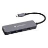 Hub Verbatim Multipuertos USB-C - 4 puertos, 100W