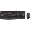Teclado/mouse Logitech MK120 negro USB PC