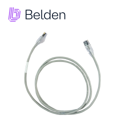 Patch Cord UTP cat6a Belden cad1108004 forro PVC gris CMR-riser 4 pares calibre conductor 28 AWG diámetro reducido cobre estañad