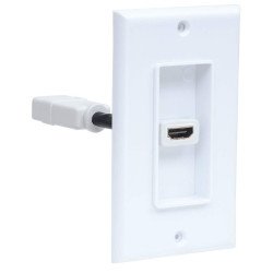 Jack HDMI Manhattan blanco faceplate con 1 puerto