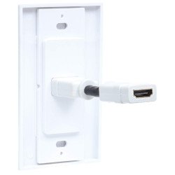 Jack HDMI Manhattan blanco faceplate con 1 puerto