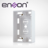 Caja plástica tamaño estándar con tapa ciega de plástico Enson ens-947 color blanco, para montaje sobre pared o techo