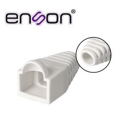Bota plástica blanca Enson capuchón para protección de plug RJ45 para 