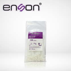 Cincho de nylon Enson ens-ch100w color natural de 2.5 x 100mm de longi