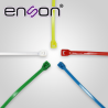 kit de cinchos de nylon ens-chkit2 de 500 piezas en 5 colores de 100mm, uso sugerido de pinaza tensora ens-tgun