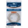 Cable de red Intellinet 1.5 m 5 pies Cat6 UTP gris