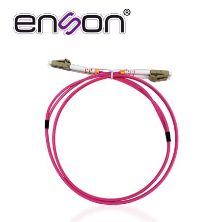 Jumper de fibra óptica Enson ens-jump060mm4 forro de PVC tipo de fibra multimodo om4 50/125 micras conectores LC duplex, LC dupl