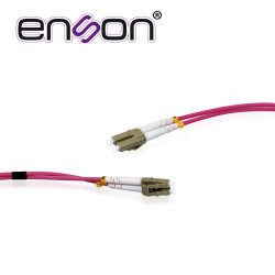 Jumper de fibra óptica Enson ens-jump060mm4 forro de PVC tipo de fibra multimodo om4 50/125 micras conectores LC duplex, LC dupl